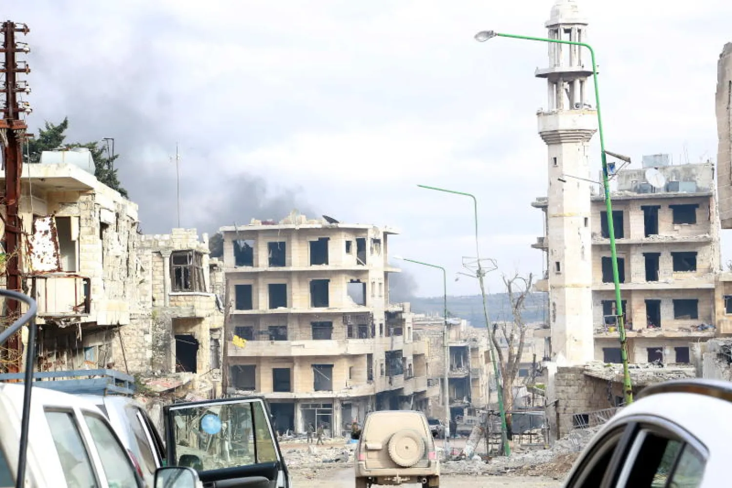 صورة من مدينة إدلب السورية (أ.ف.ب)