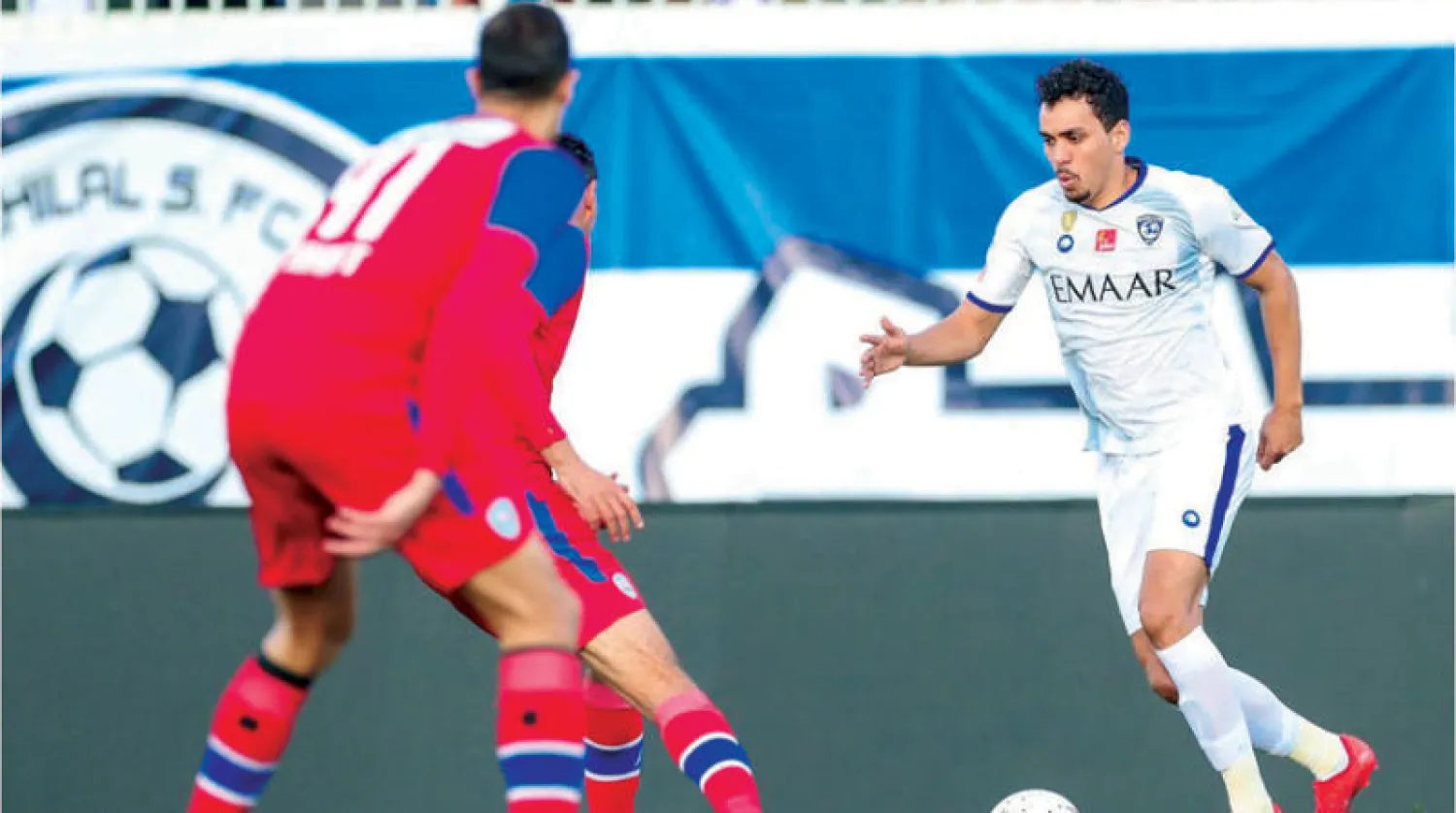 إدواردو في مباراة الهلال الأخيرة أمام أبها (الشرق الأوسط)