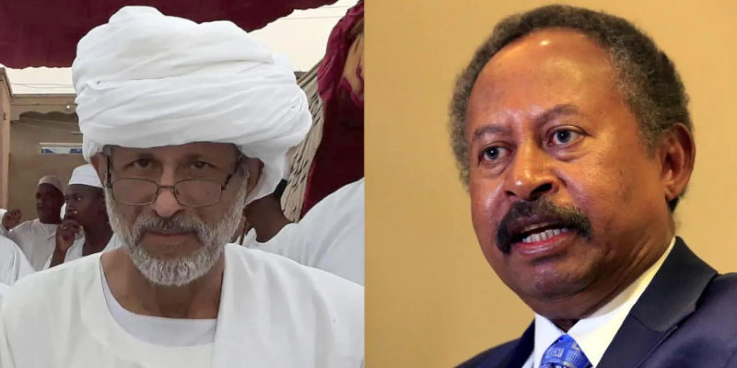 حمدوك وغازي صلاح الدين (رويترز/فيسبوك)