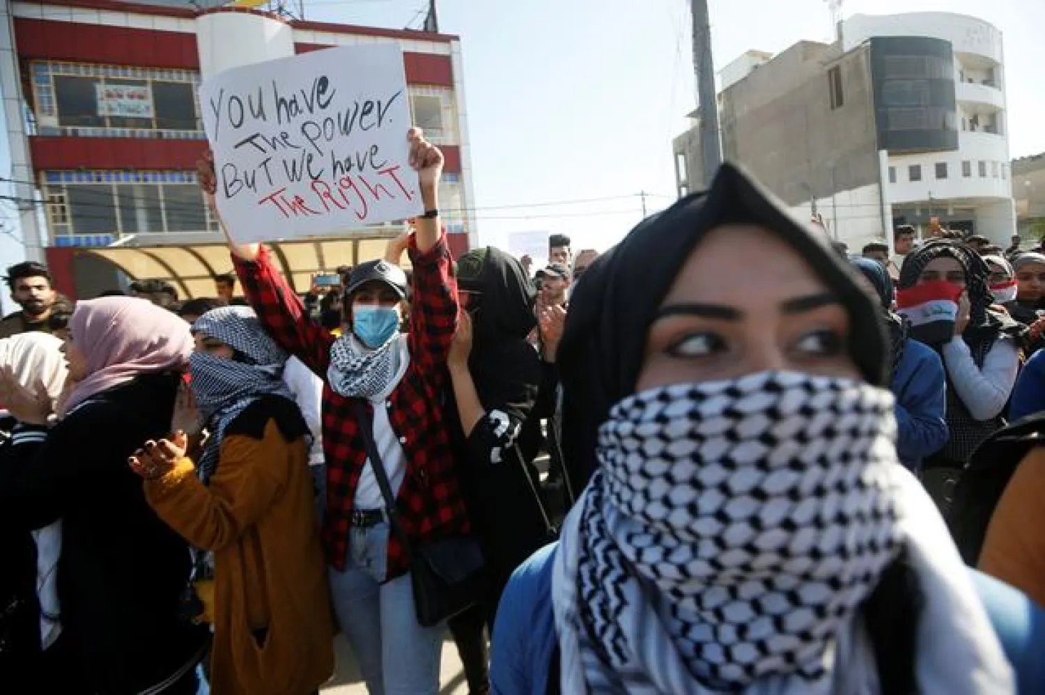 University students gather during ongoing anti-government protests in Basra, Iraq February 2, 2020. REUTERS/Essam al-Sudani