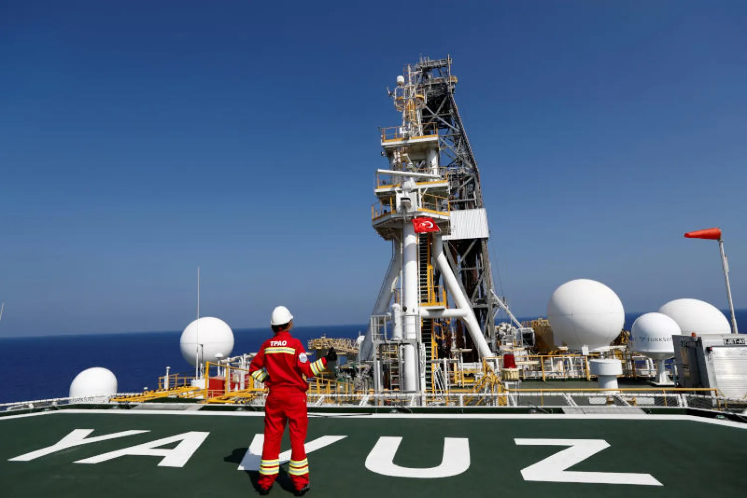 سفينة التنقيب التركية «يافوز» (رويترز) 