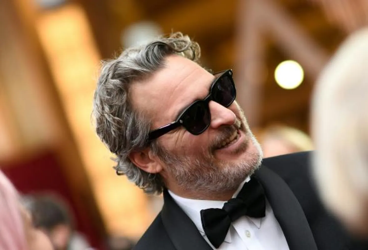 خواكين فينيكس لحظة وصوله لحفل توزيع جوائز أوسكار  (ا.ف.ب)