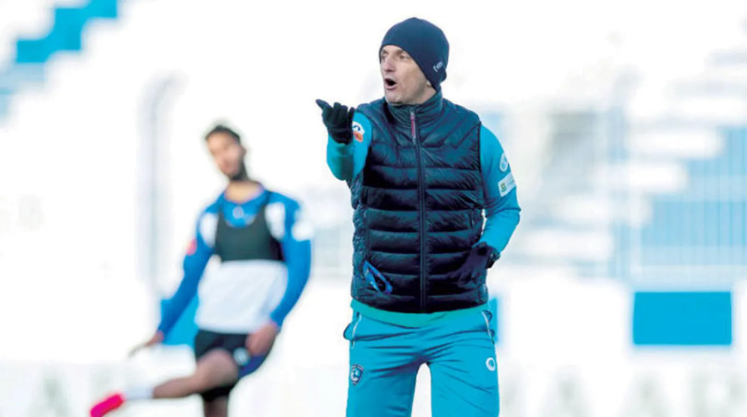 رازفان خلال تدريبات الهلال الأخيرة (الشرق الأوسط)