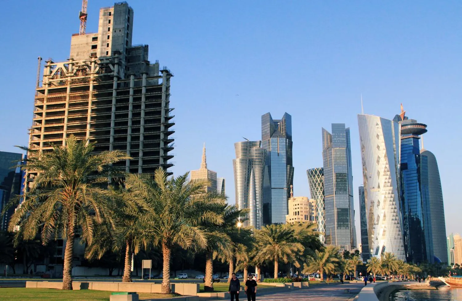 A general view of the Corniche Towers is seen in Doha, Qatar February 5, 2019. (Reuters)