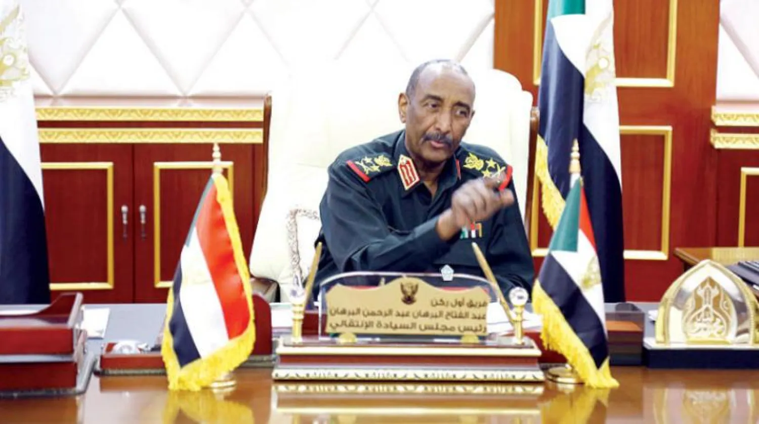 The head of Sudan’s Transitional Sovereign Council, Lt. Gen. Abdel-Fattah Al-Burhan (Asharq Al-Awsat)