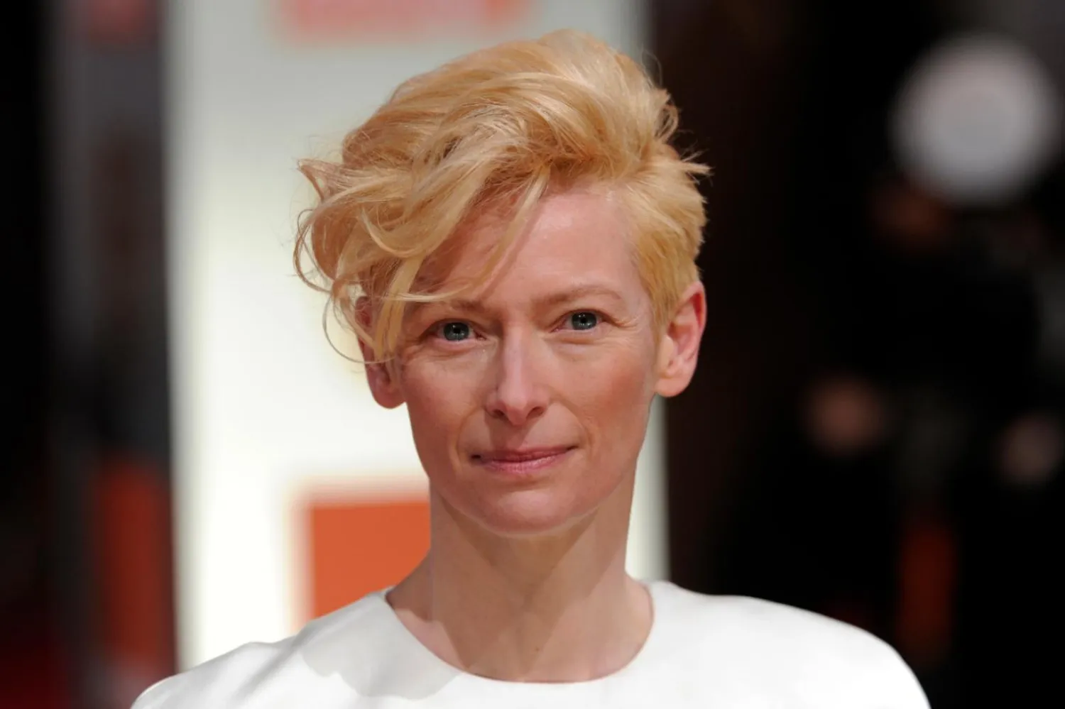 Swinton'ın filmde fakir ailenin annesi Chung-sook’u oynayacağı tahmin ediliyor (AFP)