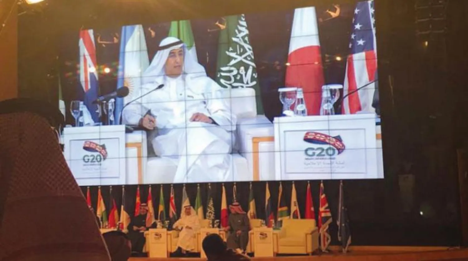  فهد المبارک کارگزار سعودی در نشست جی ۲۰ و وزیر اطلاع رسانی در نشست وزارت اطلاع رسانی (الشرق الاوسط)