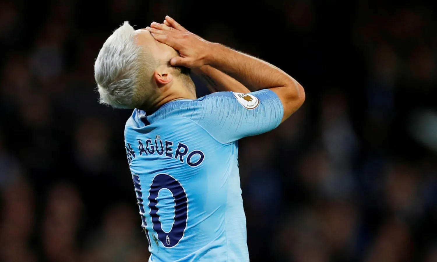 Sergio Agüero is one of a number of key Manchester City players who will be out of contract next summer. Photograph: Phil Noble/Reuters