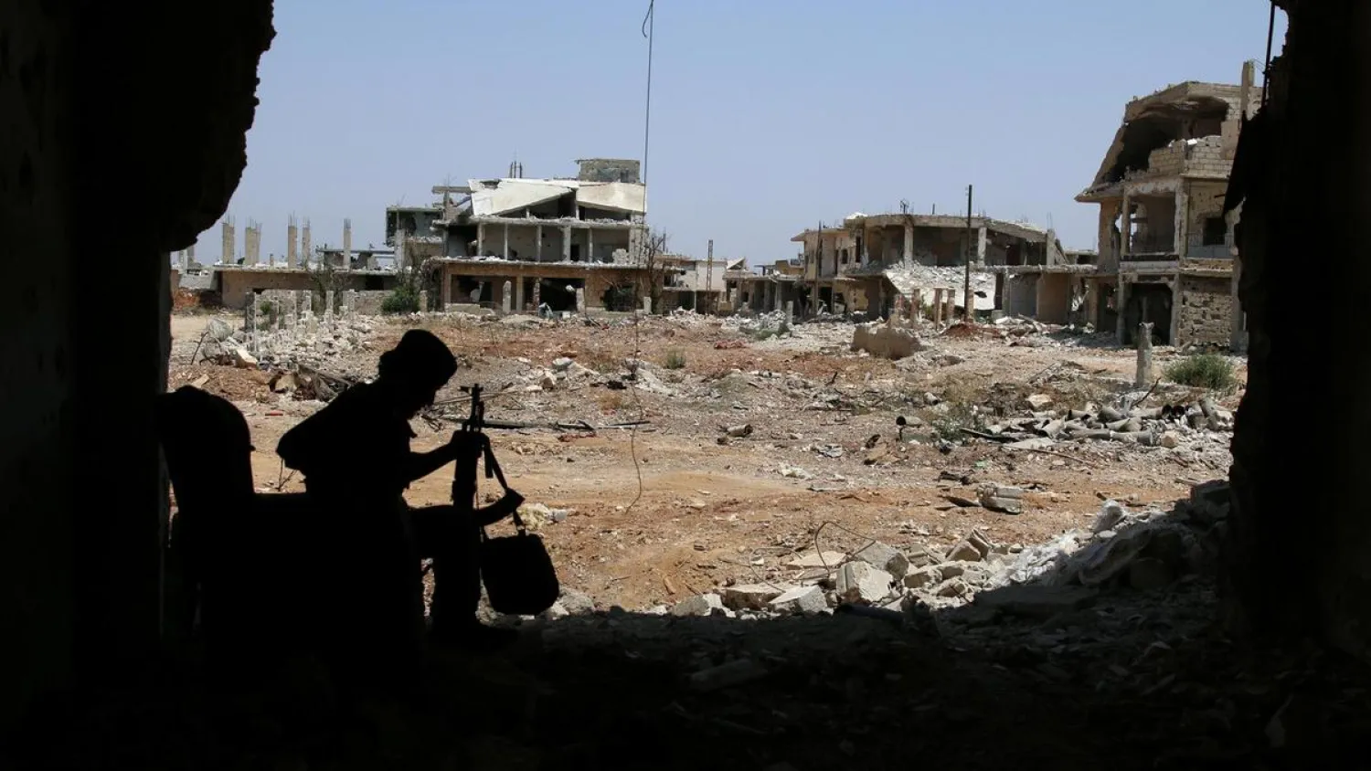 Destruction in Syria's Daraa. (Reuters)