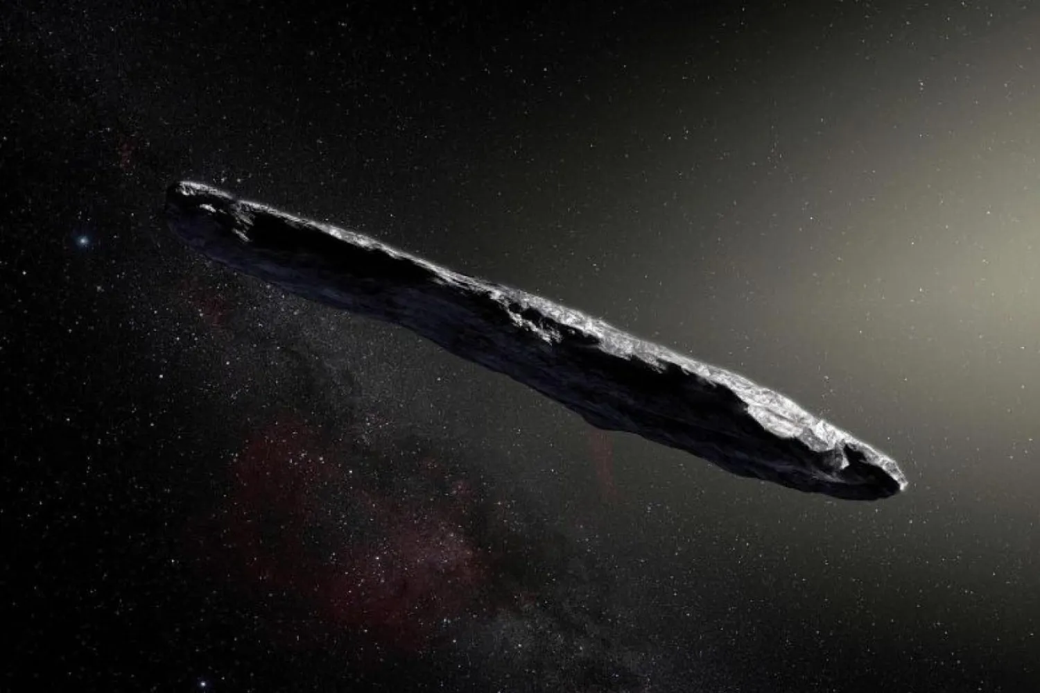 Oumuamua isimli cisim ilk kez 2017'de tespit edilmişti (AFP)