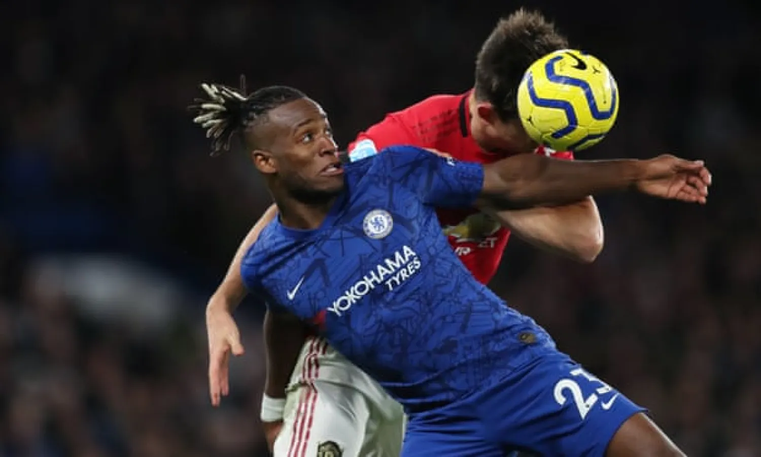  Michy Batshuayi’s poor finishing is emblematic of a wider lack of ruthlessness at Chelsea. Photograph: Matthew Ashton - AMA/Getty Images
