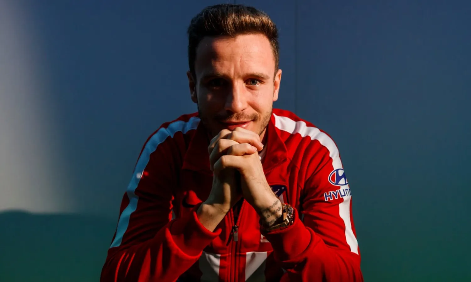  Saúl Niguez says of Atlético Madrid: ‘I don’t think evolution is the path: we have to be what we always were, what allowed us to compete.’ Photograph: Pablo Garcia
