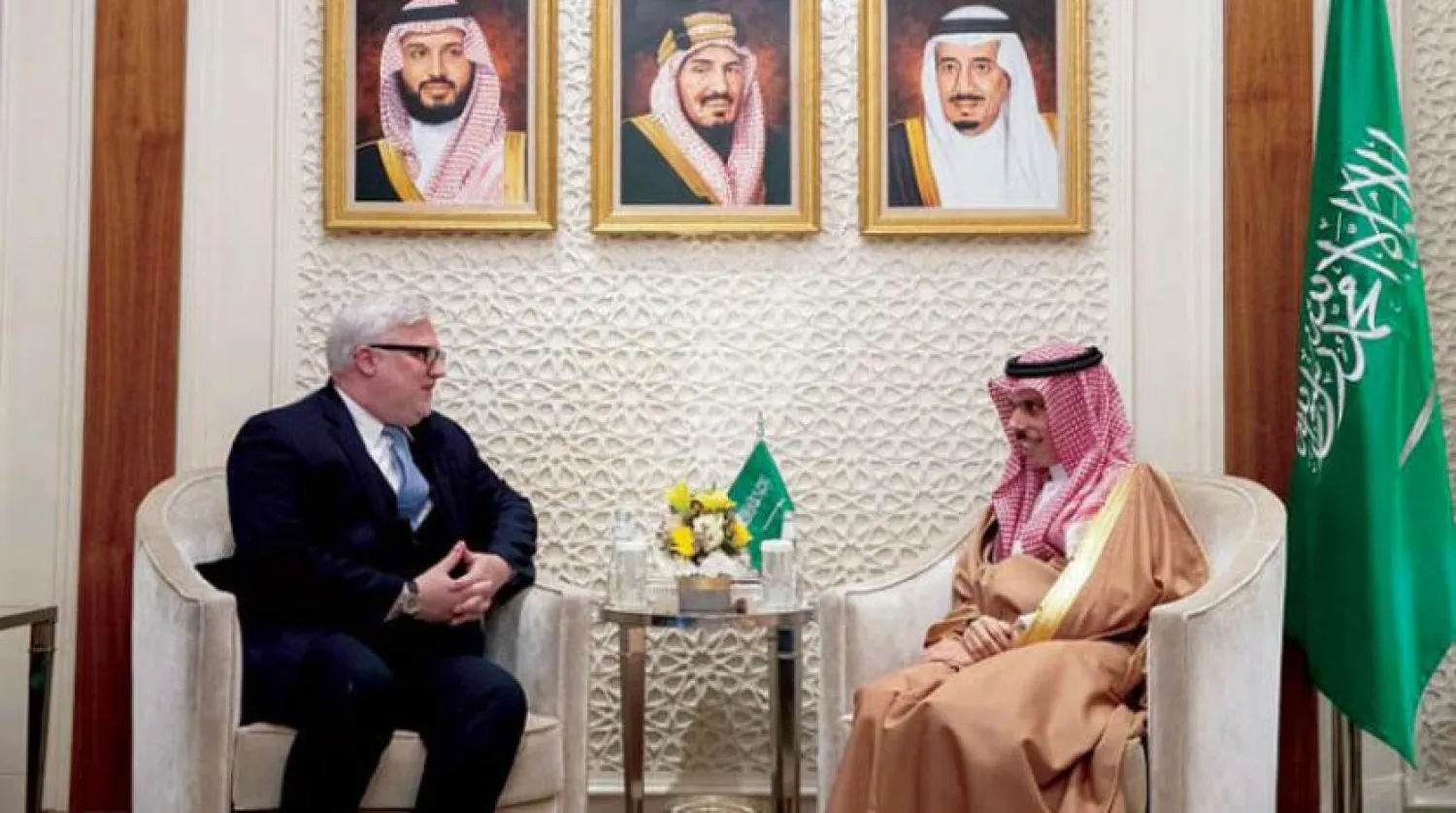 The Saudi FM meets with the US Special Envoy for Syria. SPA