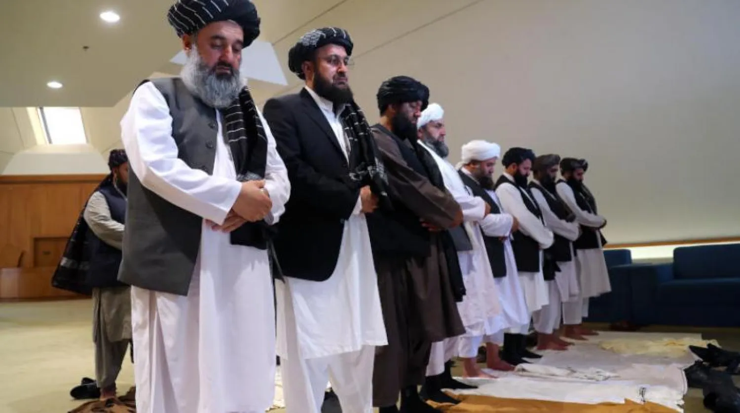 Doha’daki Taliban heyeti (Reuters)