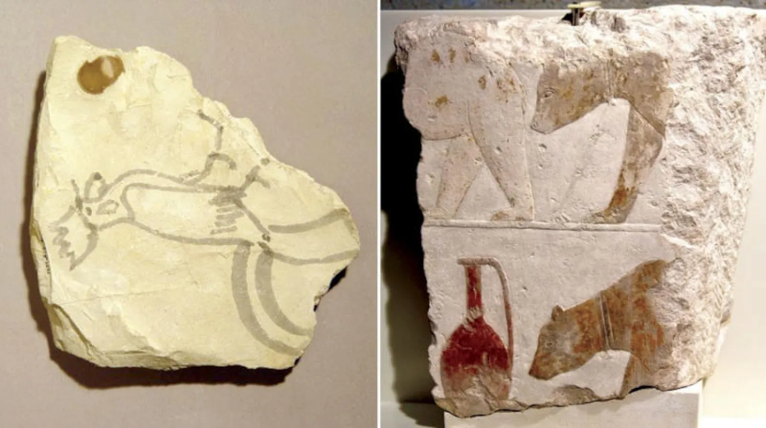 الدب السوري (متحف برلين)  -  مشهد الديك  (المتحف البريطاني)