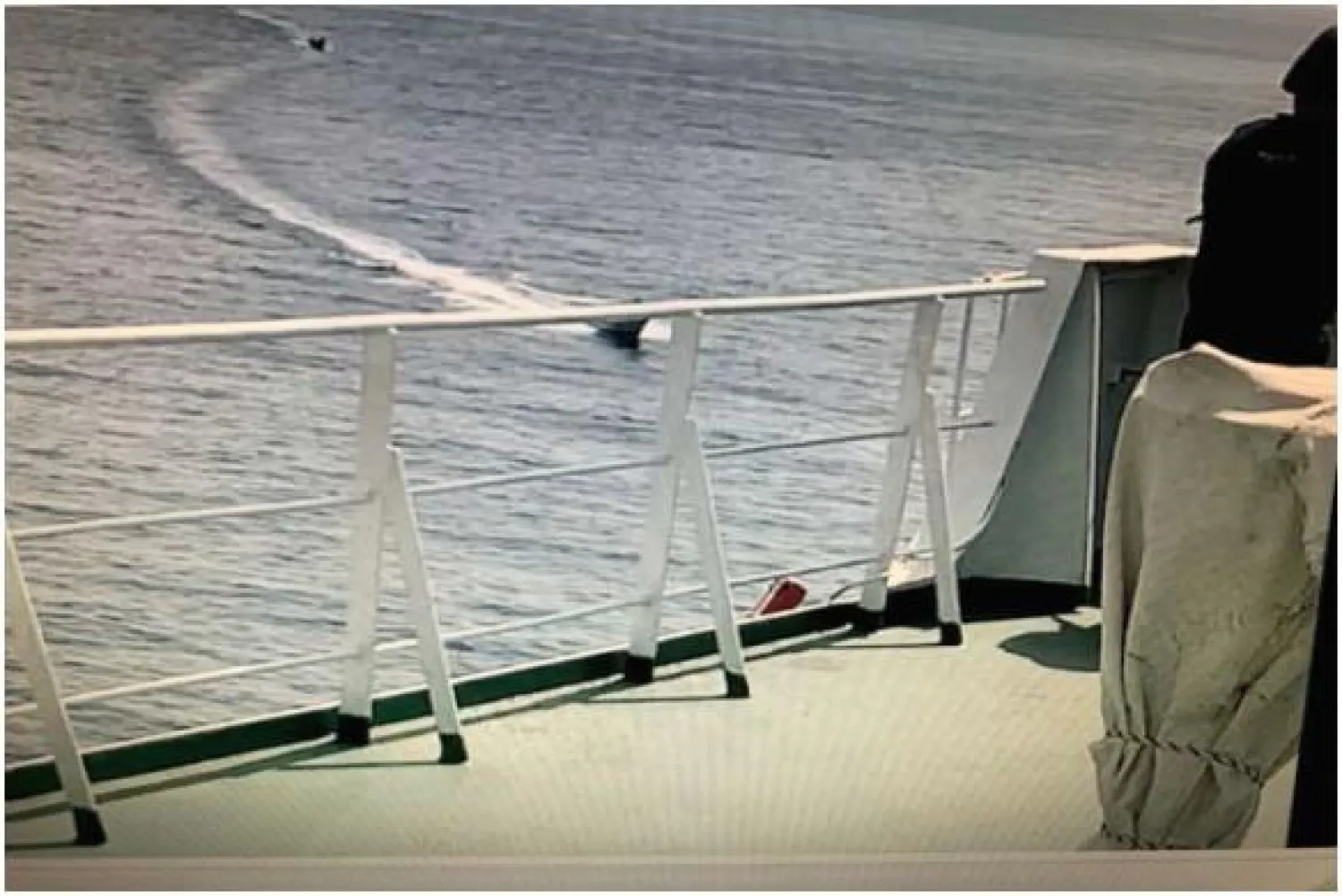 احد الزوارق التي حاولت مهاجمة السفن في بحر العرب (الشرق الأوسط)