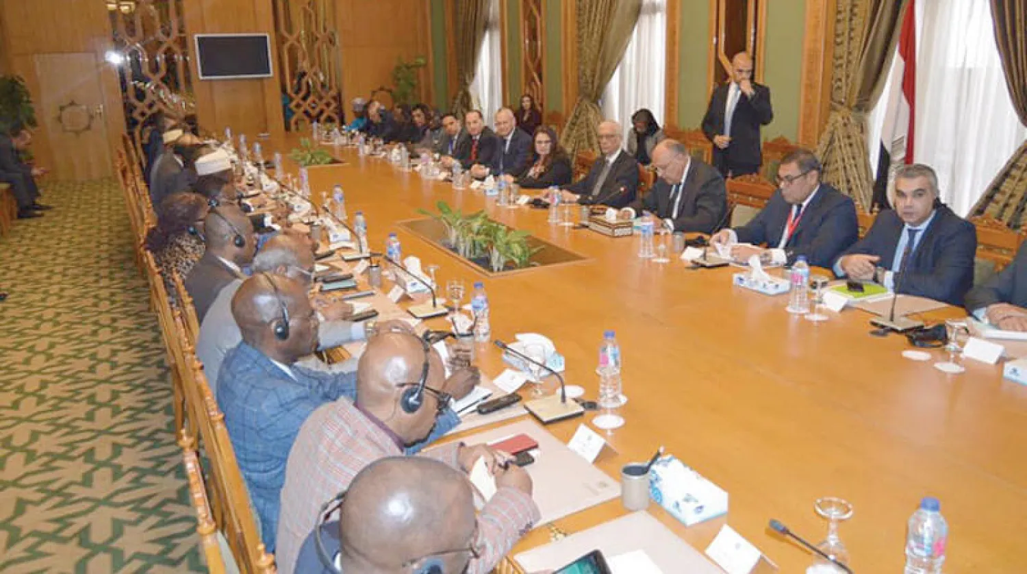 وزير الخارجية المصري يستقبل سفراء الدول الأفريقية في القاهرة (من صفحة متحدث الخارجية المصرية)