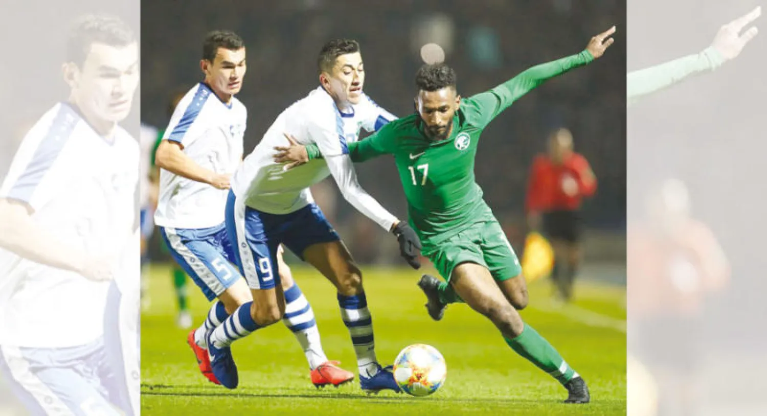 المنتخب السعودي في آخر مواجهاته الآسيوية أمام أوزبكستان (الشرق الأوسط)