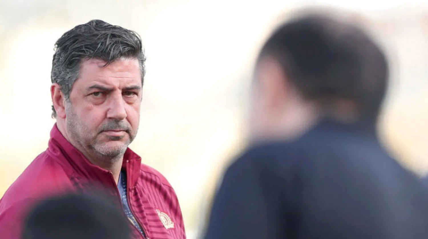 فيتوريا في تدريبات النصر أمس (الشرق الأوسط)