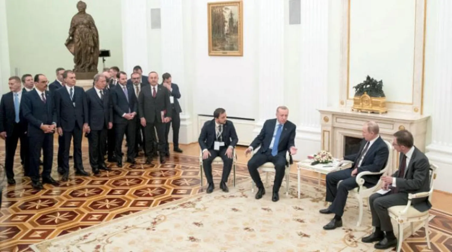 Cumhurbaşkanı Erdoğan ve Putin. (AP)