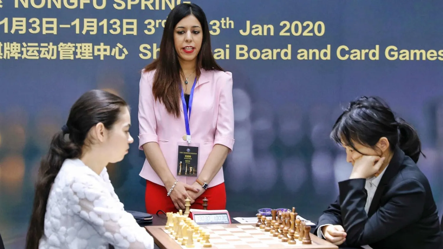 Iranian chess referee Shohreh Bayat.