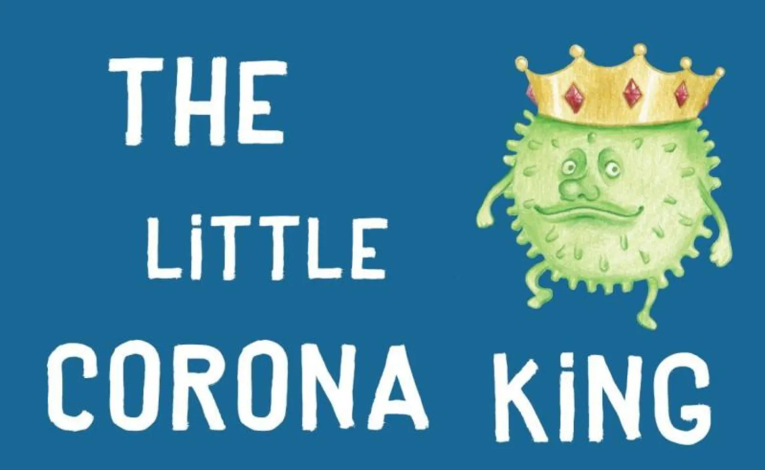 غلاف القصة المصور «ملك كورونا الصغير» (تويتر)