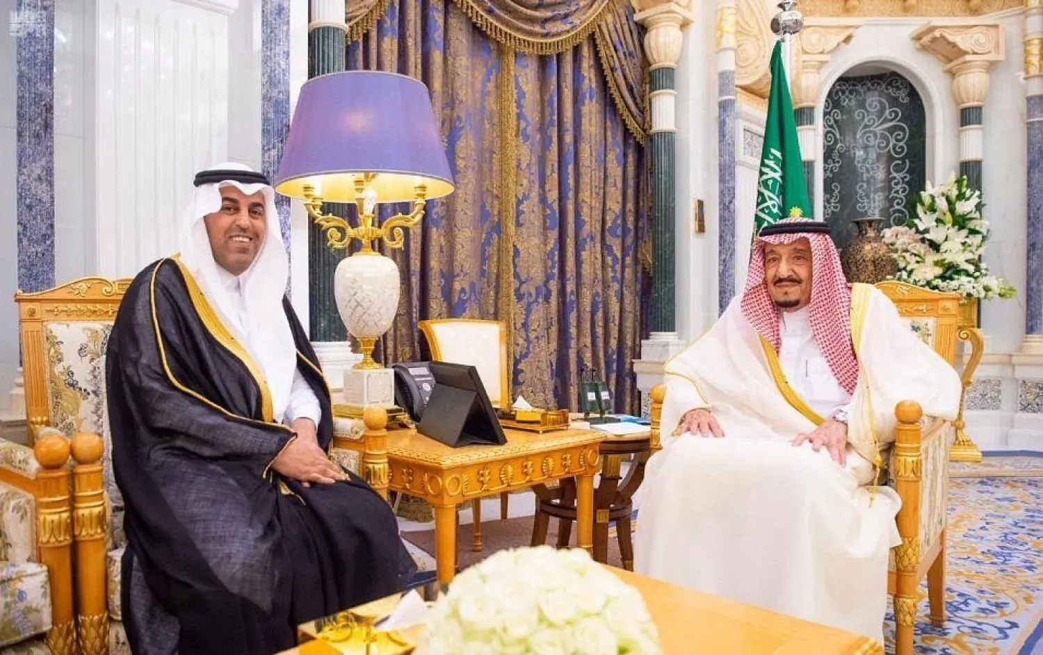 King Salman Receives Speaker of Arab Parliament - SPA
