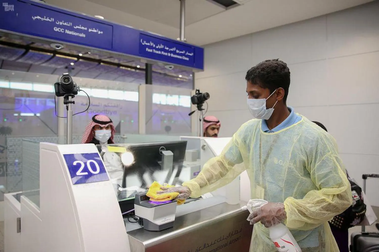 
Sterilization and Disinfection of Saudi Airports and Aircraft to Prevent the Spread of the New Coronavirus. SPA
