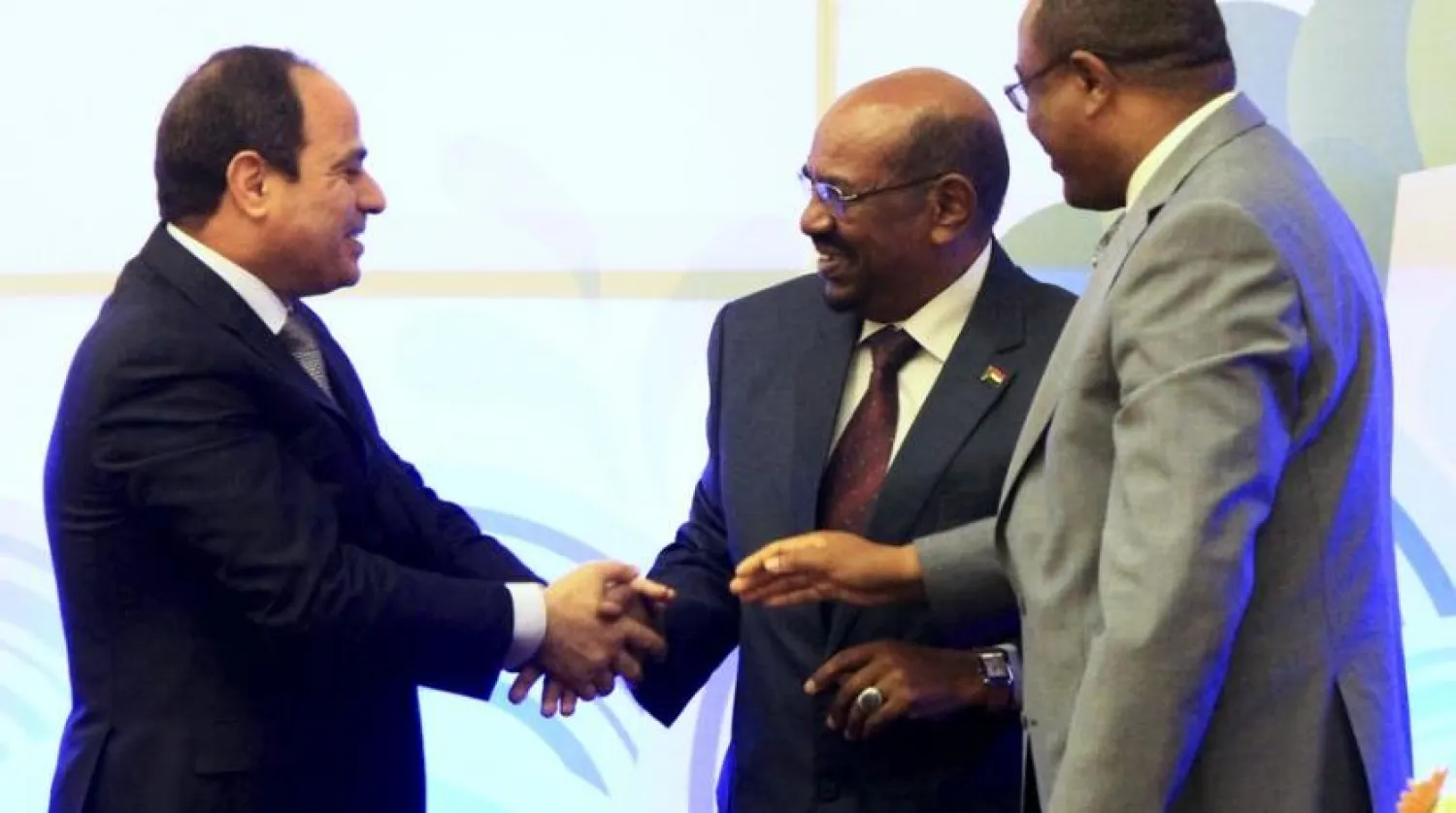 Presidents of Ethiopia, Egypt, and Sudan during a meeting on GERD. (Reuters)
