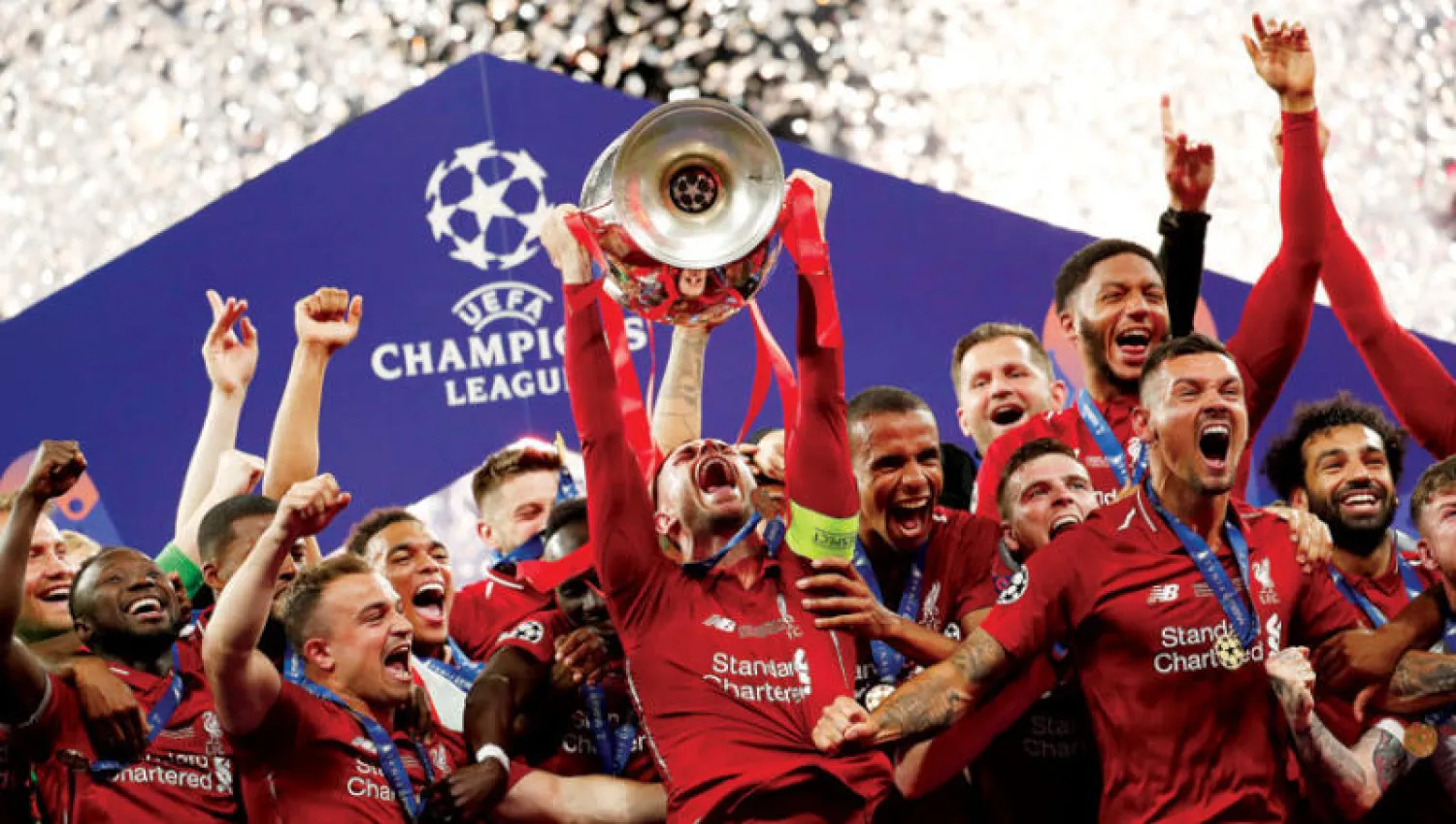 ليفربول بطل أوروبا سيكون أكثر المتضررين في حال إلغاء الموسم الإنجليزي (أ.ب)