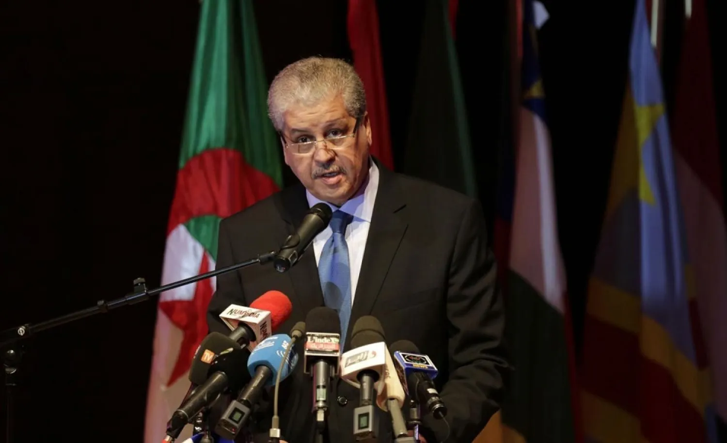 Former Algerian PM Abdelmalek Sellal. (Reuters)