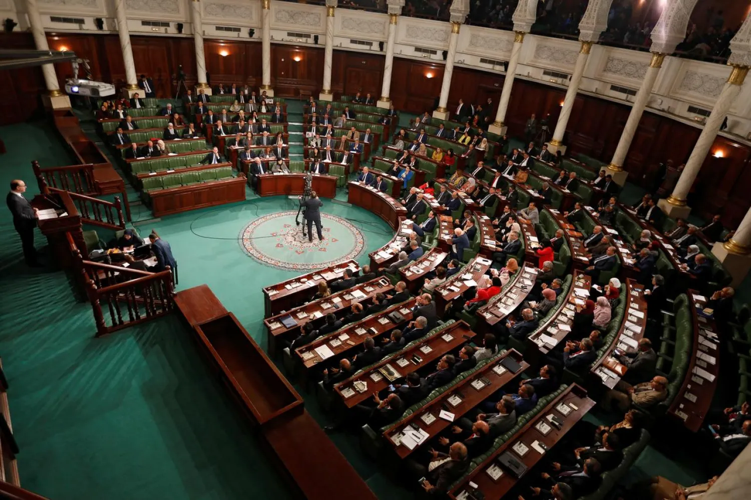 Tunisia's prime minister designate Elyes Fakhfakh speaks at the Assembly of People's Representatives in Tunis, Tunisia (File photo: Reuters)
