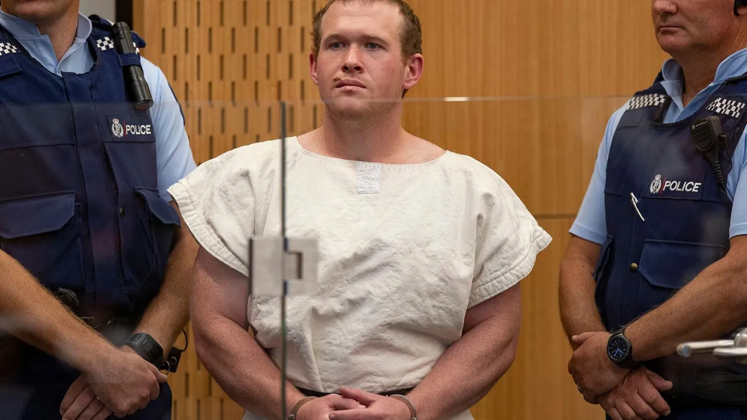 In this file photo taken on March 16, 2019, Brenton Tarrant stands in the dock during his appearance at the Christchurch District Court. (Photo by Mark Mitchell / POOL / AFP)