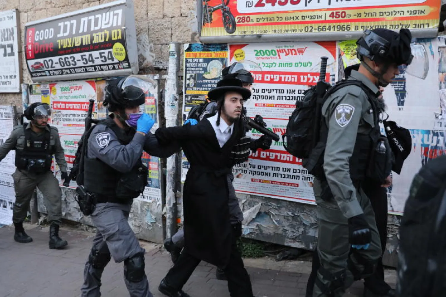 دورية للشرطة الإسرائيلية في القدس (إ.ب.أ)