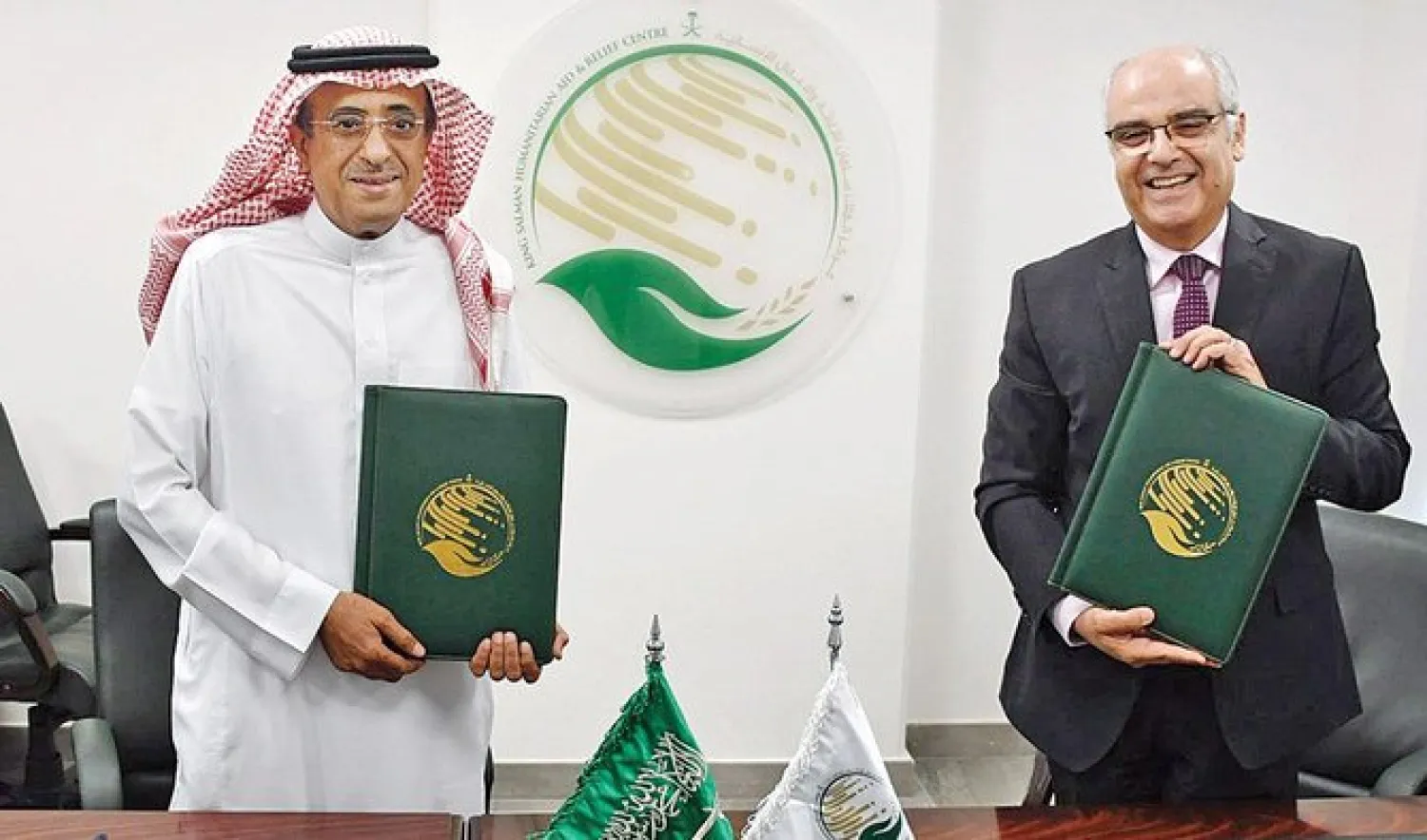 The KSRelief on Monday signed an agreement with the World Health Organization to fight the coronavirus disease (COVID-19). (SPA)