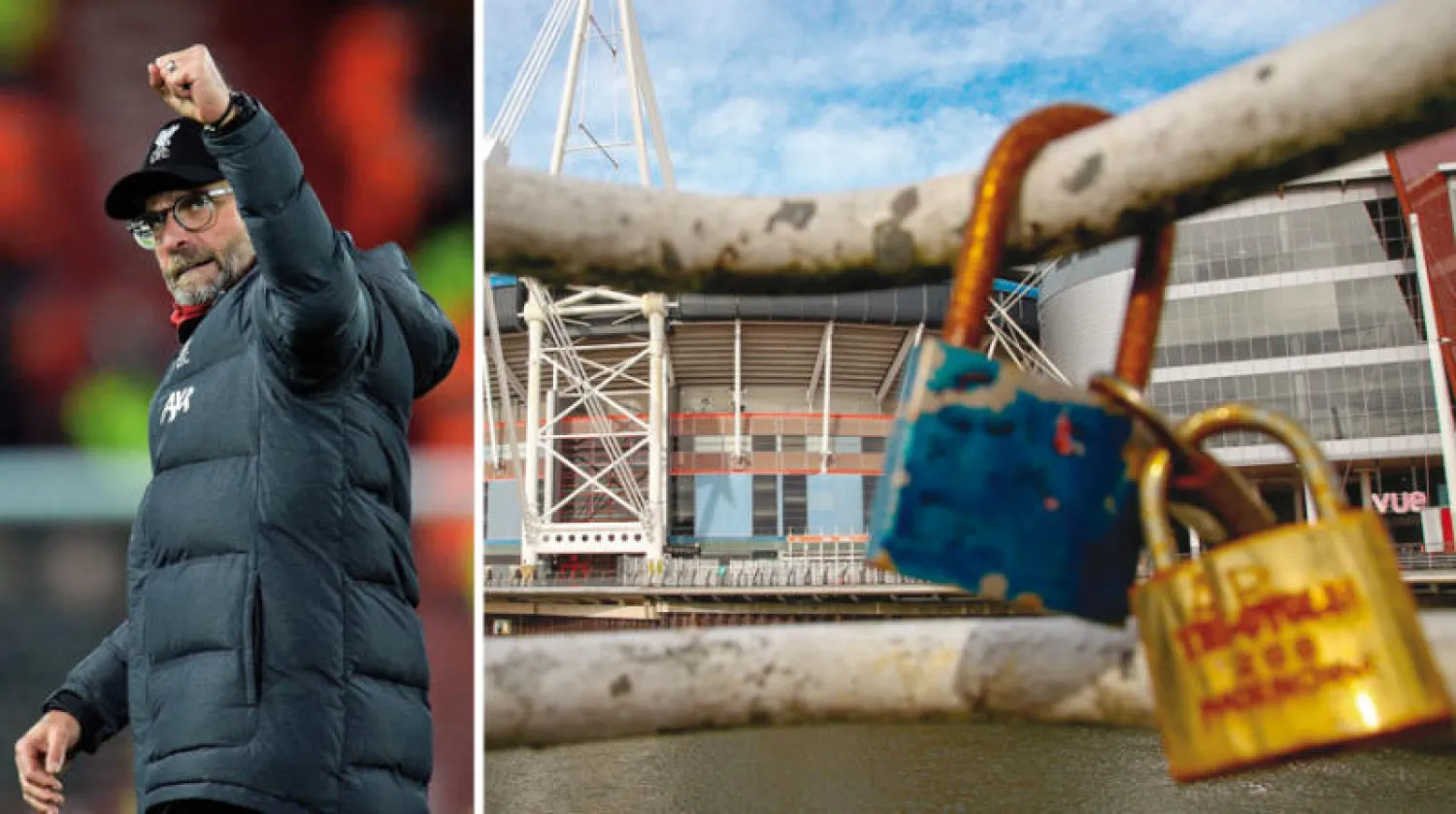 اللعب خلف أبواب مغلقة من دون جماهير أحد الحلول التي تنتظرها الفرق الإنجليزية  -  كلوب مدرب ليفربول والتتويج المعلق (إ.ب.أ)