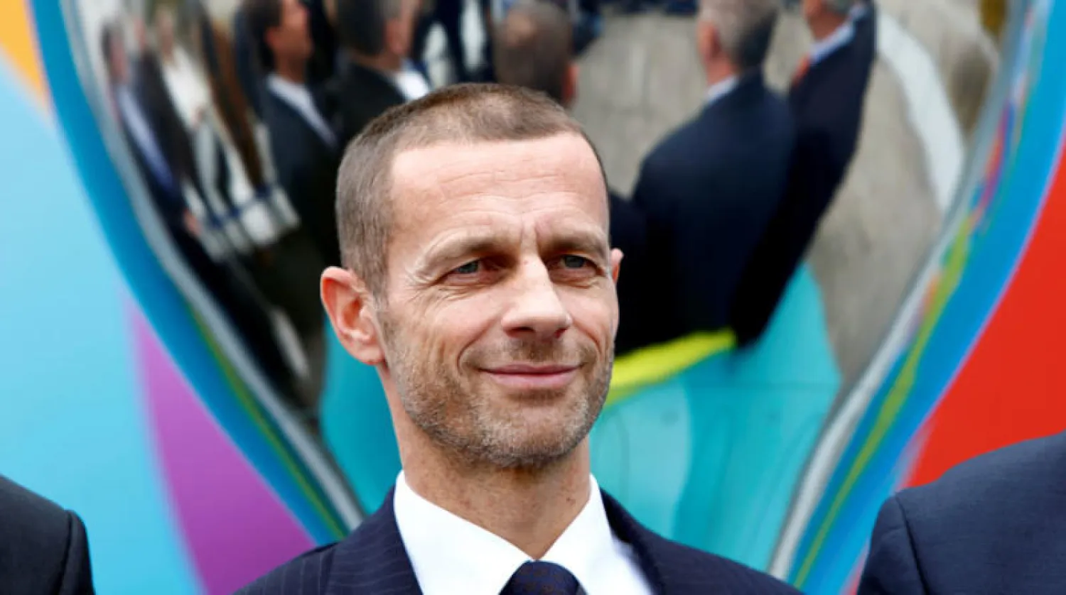 سيفرين رئيس {يويفا} يعقد اجتماعاً عبر الفيديو مع قادة الاتحادات اليوم (رويترز)