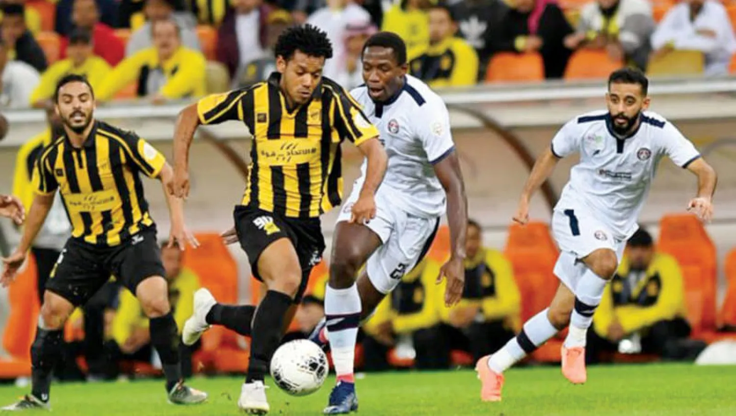 من إحدى مباريات الاتحاد في الدوري السعودي (الشرق الأوسط)