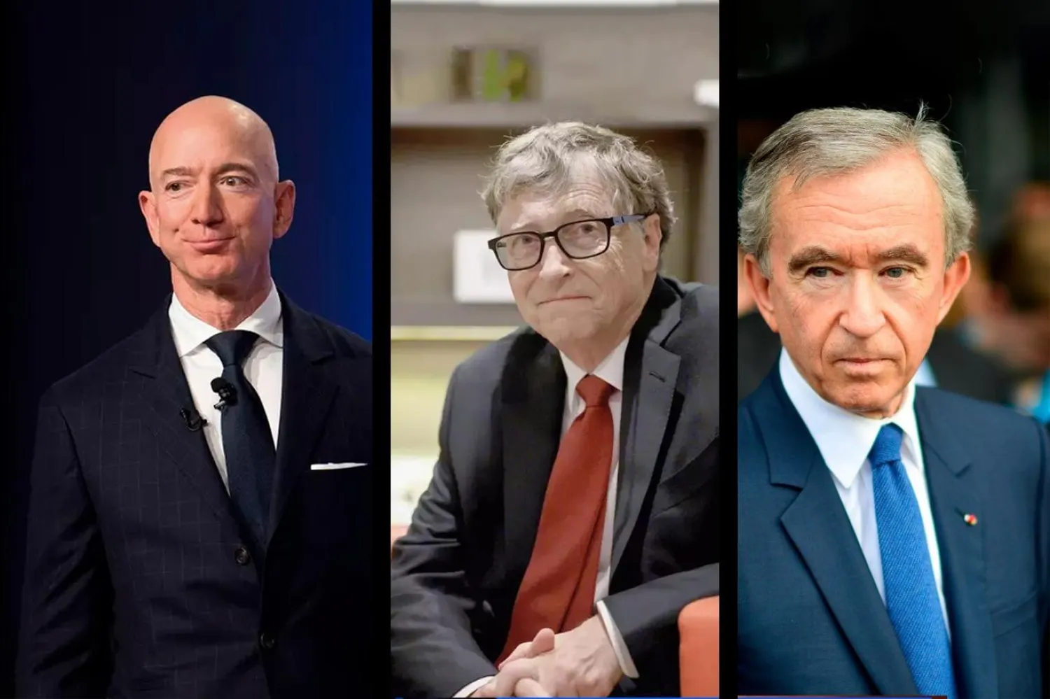 Listenin ilk üç sırasında Jeff Bezos, Bill Gates ve Bernard Arnault yer alıyor (AFP)

