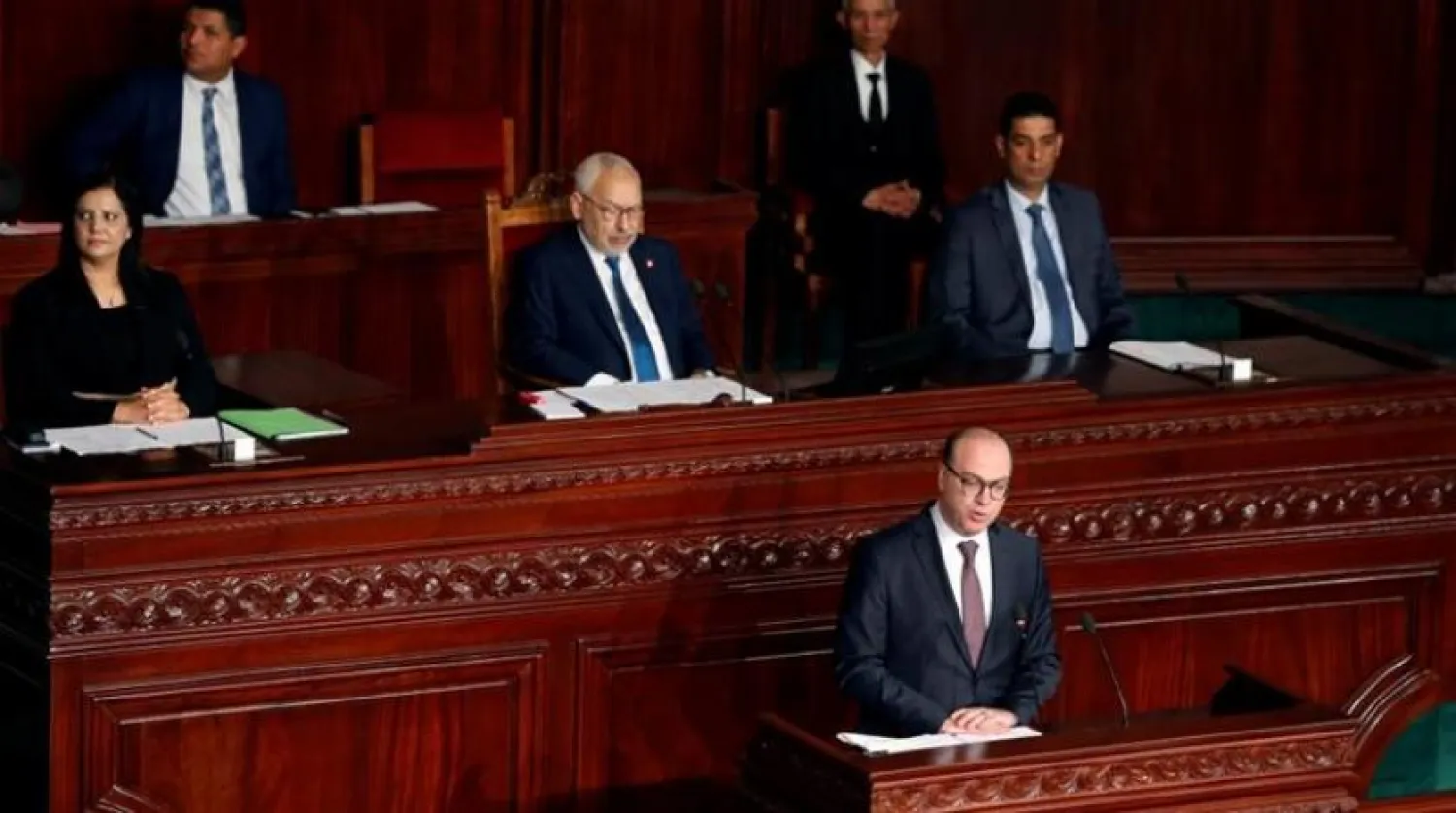 Tunisia's prime minister Elyes Fakhfakh speaks at the assembly in Tunis (File photo: Reuters)
