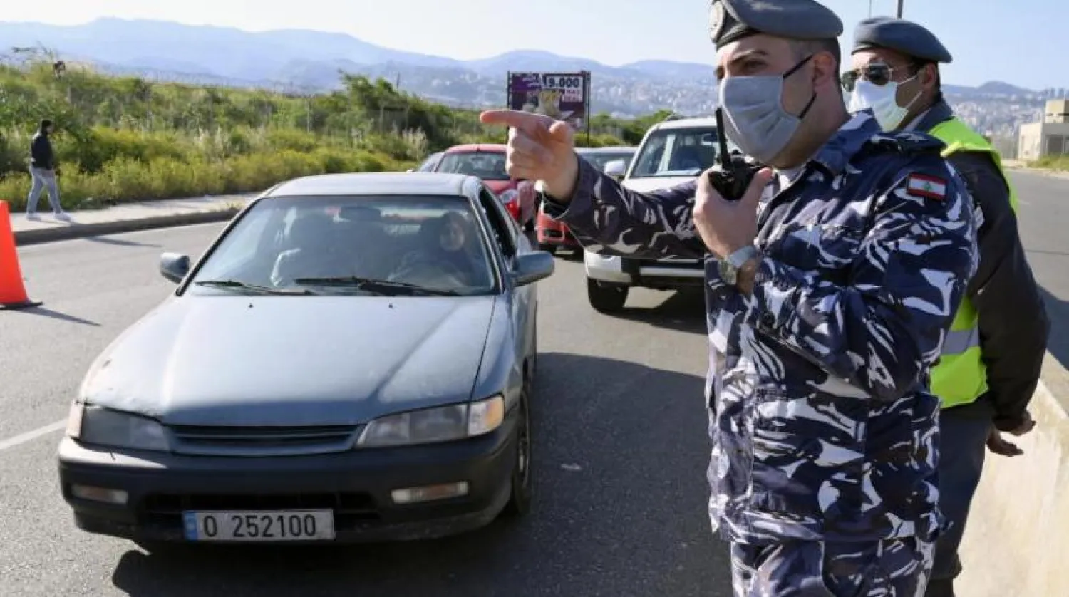Beyrut'taki güvenlik güçleri (EPA)