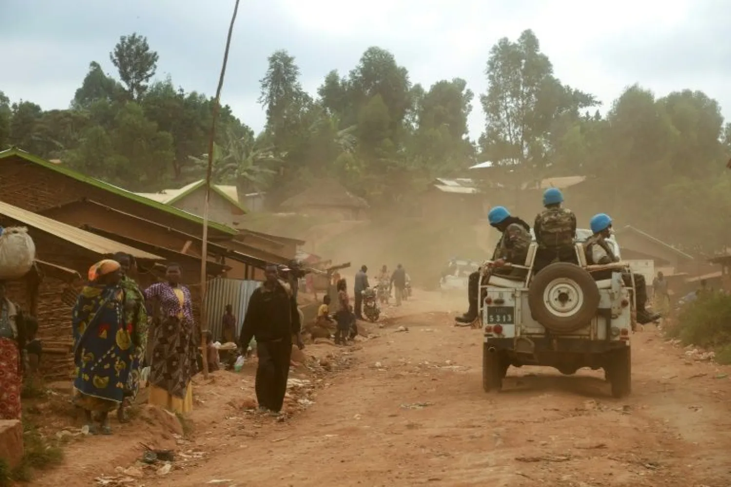 UN peacekeepers from Morocco carry out a patrol in the DR Congo in March 2020 | AFP