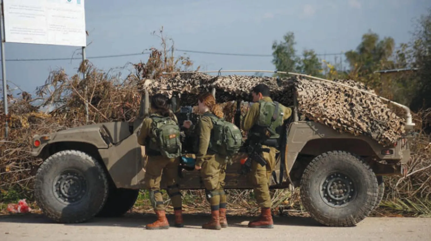 الجيش الإسرائيلي يدمر خطوط مياه في قرية بردلة بالأغوار الشمالية في فبراير الماضي (وفا)