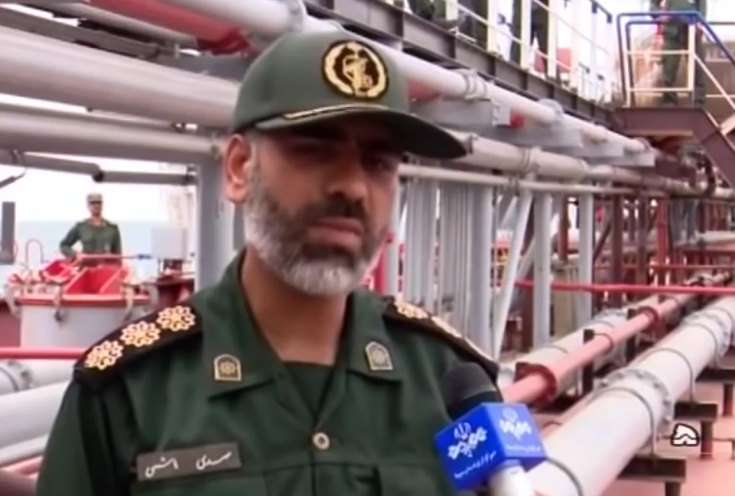 Islamic Revolution Guards Corps commander Alireza Tangsiri. (Screen capture/YouTube)