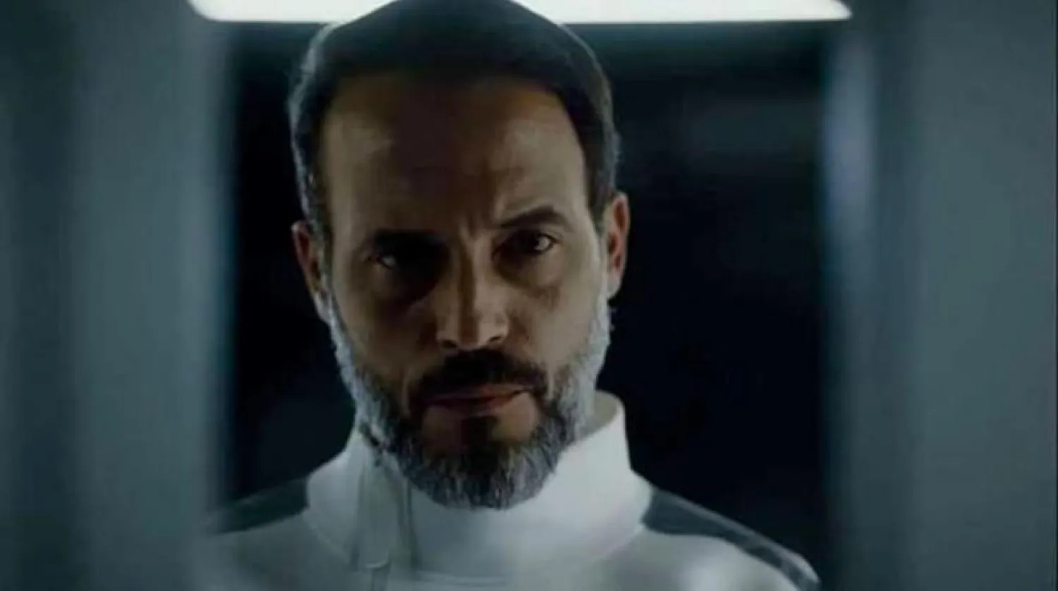 یوسف الشریف هنرمند مصری در سکانسی از سریال