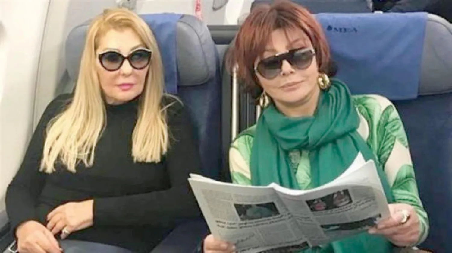 نبيلة عبيد ونادية الجندي في لقطة من مسلسل «سكر زيادة»