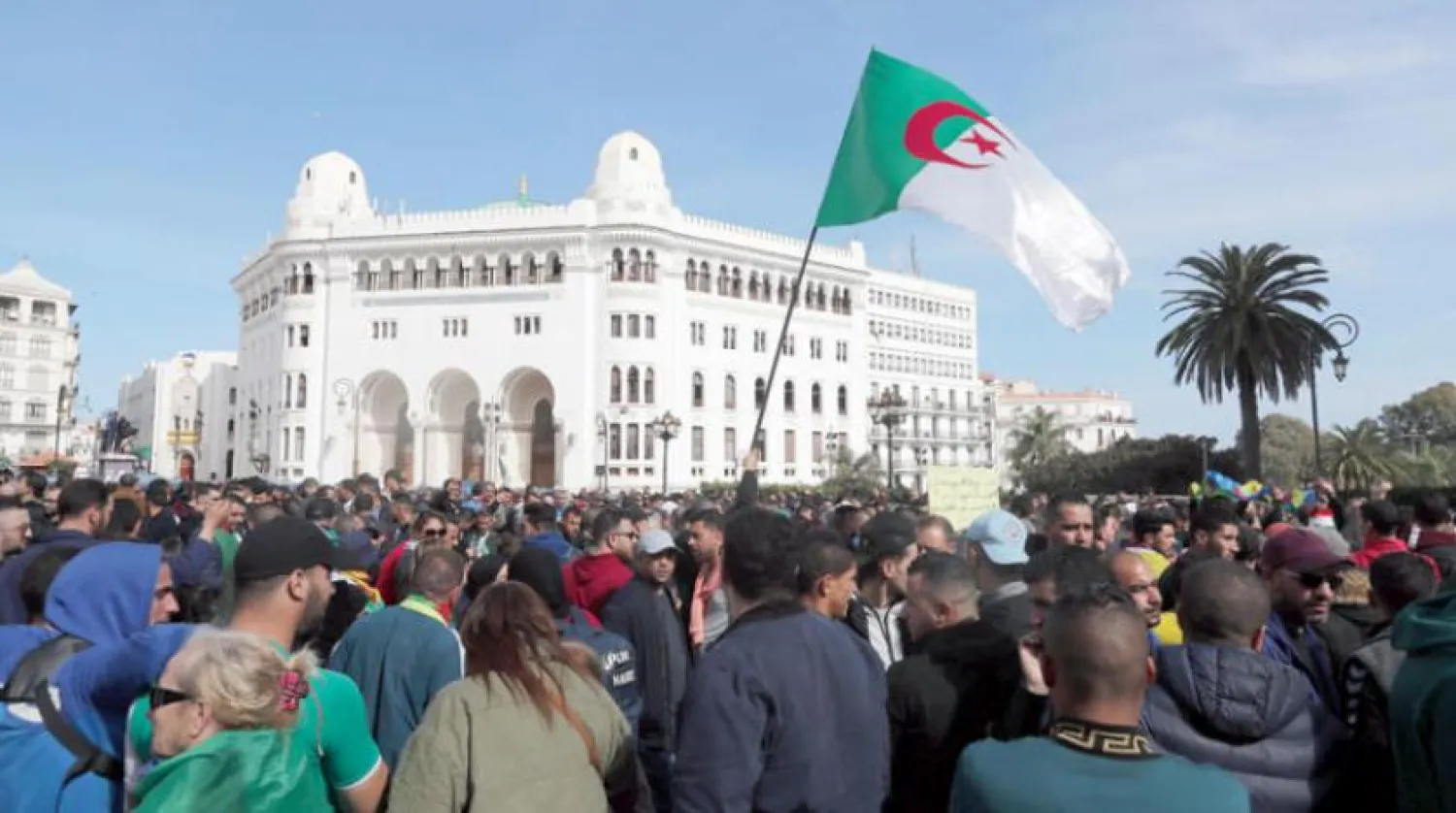 A protest in Algiers in February. EPA file photo