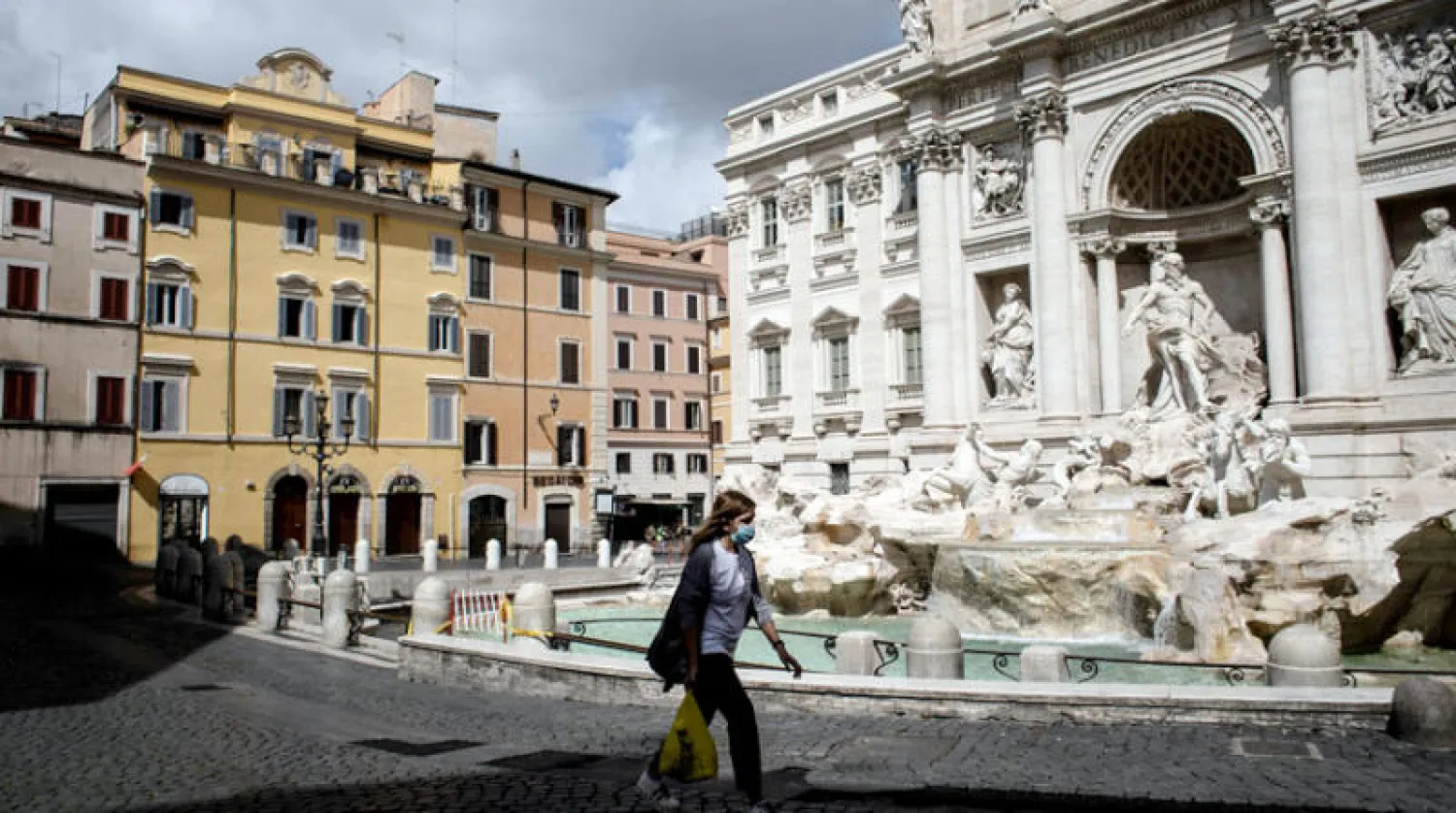 نافورة تريفي بدون ازدحام السياح (نيويورك تايمز)