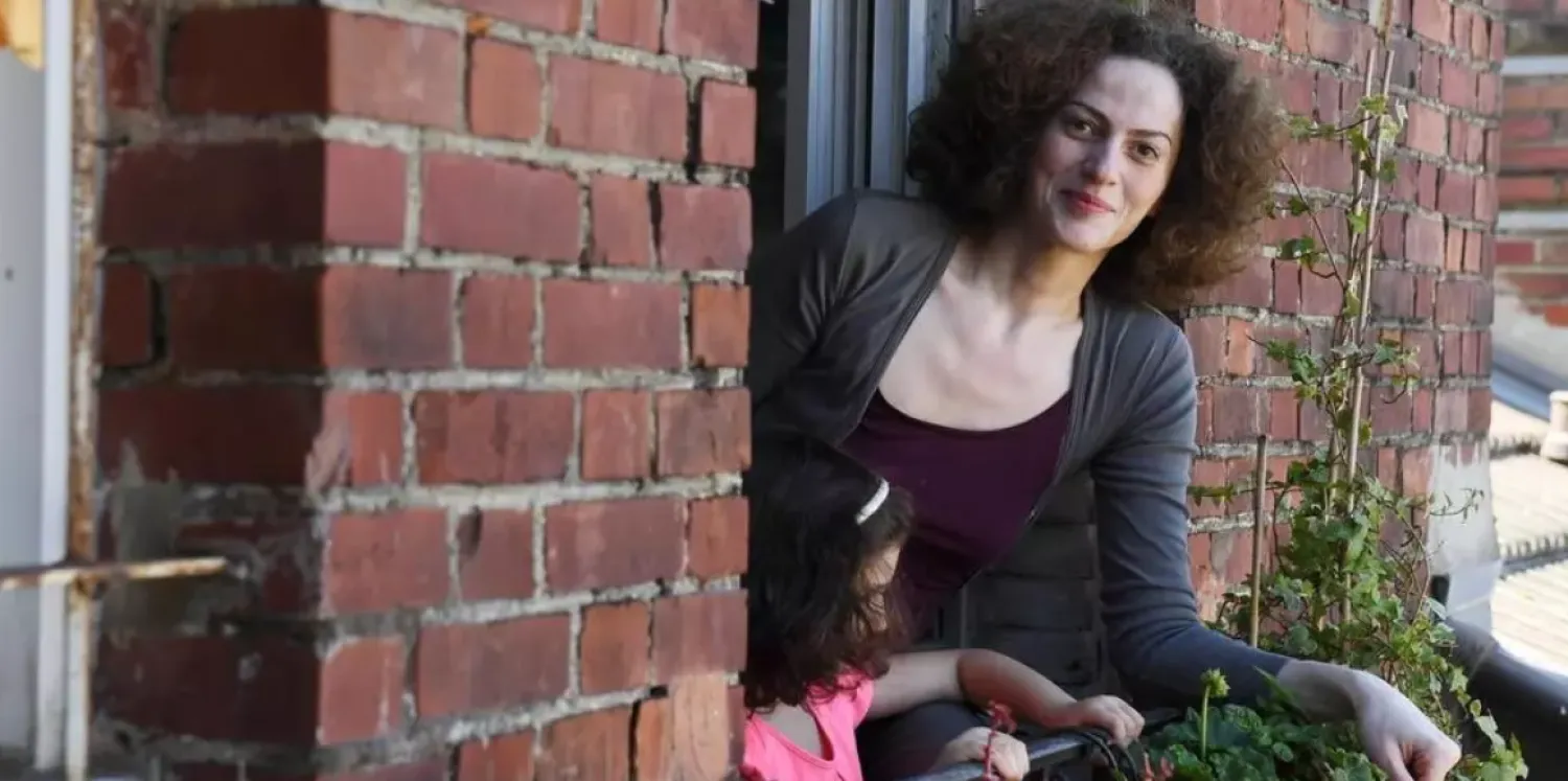 Syrian refugee Dunia Al Dahan has lived in Paris since 2014 and says she values the freedom to speak out ALAIN JOCARD AFP