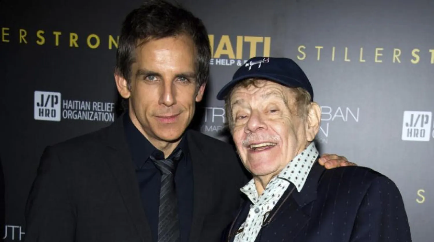 
Amerikalı aktör Jerry Stiller oğlu Ben Stiller ile (AP)
